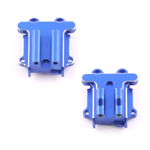 Aluminium-Kappenabdeckung vorne und hinten, RC, verbesserte Teile für ARRMA 1/14 Mojave GROM Brushless Brushed RC Car (blau) von Caruner