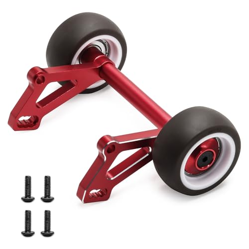 Aluminium-Kunststoff-RC-Auto Head Up Wheelie Bar RC DIY Teile für ARRMA 1/8 6S Outcast KRATON V6 RC Car (rot) von Caruner
