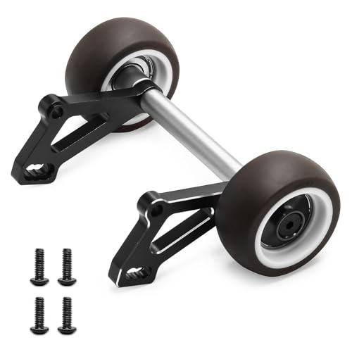 Aluminium-Kunststoff-RC-Auto Head Up Wheelie Bar RC DIY Teile für ARRMA 1/8 6S Outcast KRATON V6 RC Car (schwarz) von Caruner