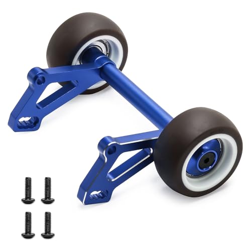 Aluminium-Kunststoff-RC-Auto Head Up Wheelie Bar RC DIY-Teile für ARRMA 1/8 6S Outcast Kraton V6 RC Auto (blau) von Caruner