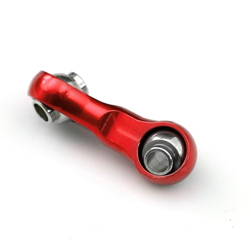 Aluminium-Lenkgestänge RC verbesserte Teile für ARRMA 1/18 4WD Granit GROM Mega 380 gebürstetes 4X4 Monster Truck-ARA2102 RC Auto (rot) von Caruner