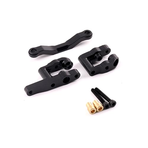 Aluminium Lenkgruppe RC verbesserte Teile für ARRMA 1/14 Mojave GROM bürstenlos gebürstet RC Auto (Schwarz) von Caruner