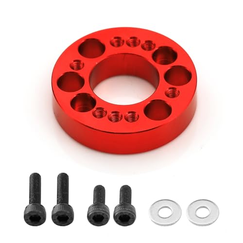 Aluminium-Motor mit festem Sitz, RC, verbesserte Teile für ARRMA 1/10 2WD Gorgon Monster Truck RC Auto (rot) von Caruner