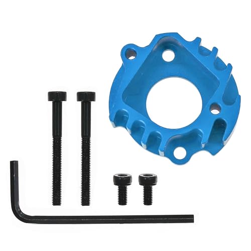 Aluminium-Motorhalterung, Sitz, RC, verbesserte Teile für Tamiya CW01 Lunchbox, Mitternachtskürbis-RC-Auto (blau) von Caruner