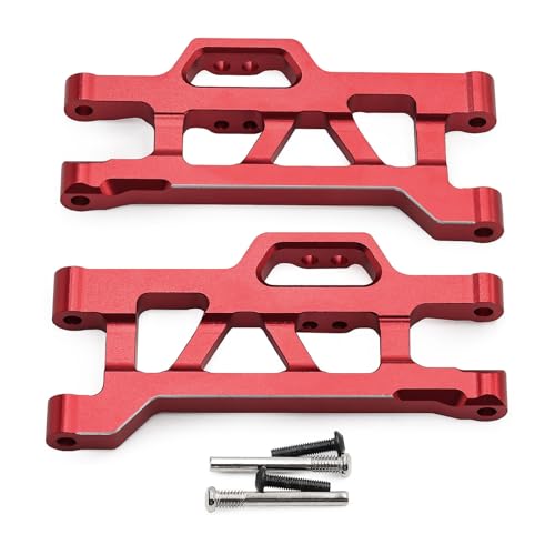 Aluminium-Querlenker vorne unten für Traxxas Mini Maxx Monster Truck-107154-1 RC Auto (rot) von Caruner