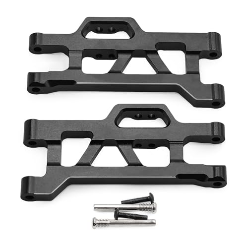Aluminium-Querlenker vorne unten für Traxxas Mini Maxx Monster Truck-107154-1 RC Auto (schwarz) von Caruner