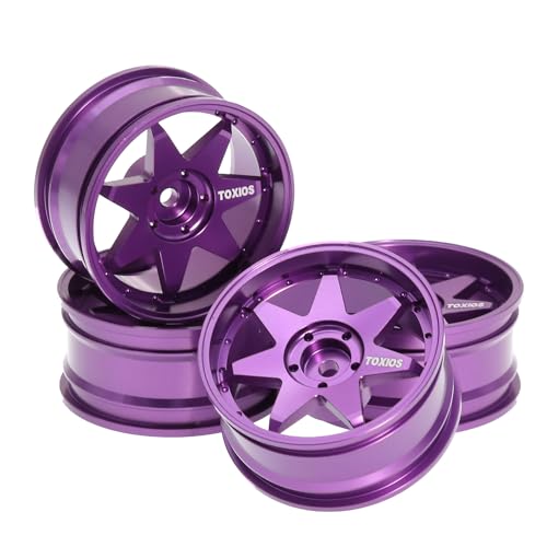 Aluminium-Radnabe, Sechskant-Nabe, 12 mm, RC, verbesserte Teile für 1/10 YOKOMO Sakura D5 Tamiya TT02 Drift RC Rennwagen, Violett, 4 Stück Aluminium-Radnabe, Sechskant-Nabe, 12 mm, RC, verbesserte Teile für 1/10 YOKOMO Sakura D5 Tamiya TT02 Drift RC Rennwagen, Violett, 4 Stück von Caruner