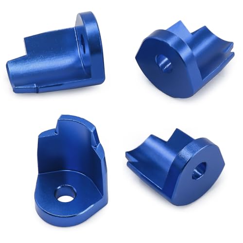 Aluminium-Stoßdämpferkappe, RC, verbesserte Teile für ARRMA 1/14 Mojave GROM 1/18 Typhon GROM 1/18 Granit GROM RC Auto (blau) von Caruner