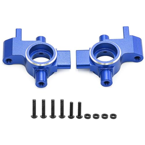 Aluminium-Vorderlenkbecher #10537 RC verbesserte Teile für TRAXXAS 1/10 4-TEC Drift Ford Mustang Hinterradantrieb ON-Road Drift RC CAR-105237-4 (blau) von Caruner