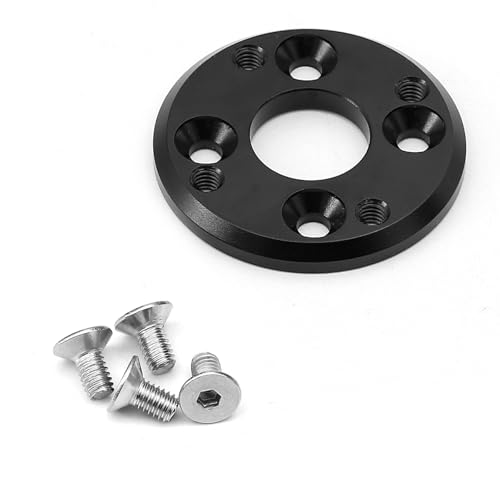 Aluminium konvertiert 25,4 mm auf 30 mm Motorhalterung Sitz RC verbesserte Teile für SCX6 RC Auto für 4274 Motor (schwarz) von Caruner