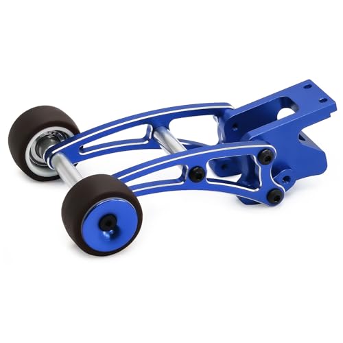 Aluminium verstellbare Höhe RC Car Head Up Wheelie Bar RC DIY Teile für MJX 1/14 14209 14210 RC Car (blau) von Caruner