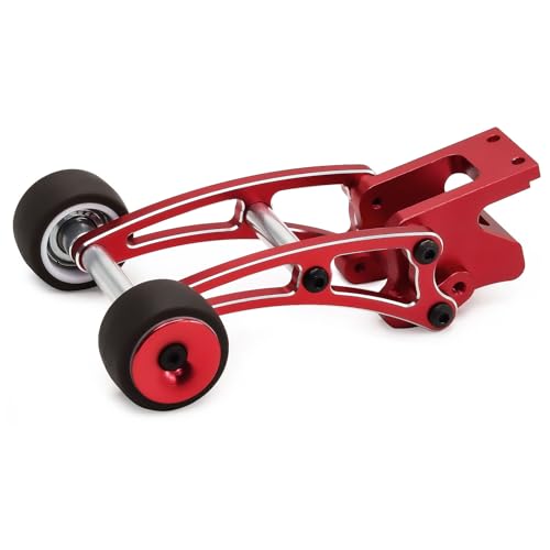 Aluminium verstellbare Höhe RC Car Head Up Wheelie Bar RC DIY Teile für MJX 1/14 14209 14210 RC Car (rot) von Caruner