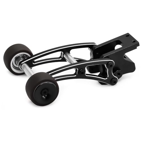 Aluminium verstellbare Höhe RC Car Head Up Wheelie Bar RC DIY Teile für MJX 1/14 14209 14210 RC Car (schwarz) von Caruner