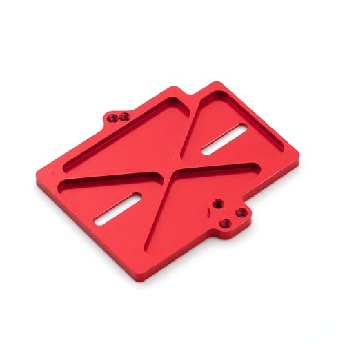 Aluminm ESC Festsitzhalterung RC verbesserte Teile, kompatibel mit Hobbywing MAX10 2S 3S ESC für TRAXXAS Mini Maxx RC Auto (rot) von Caruner