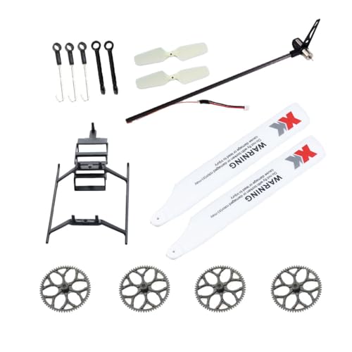 Caruner Propeller Zugstange Hauptgetriebe Fahrwerk Heckmontage Heckblatt RC Ersatzteile Combo für WLtoys XK K110 K110S RC Hubschrauber von Caruner