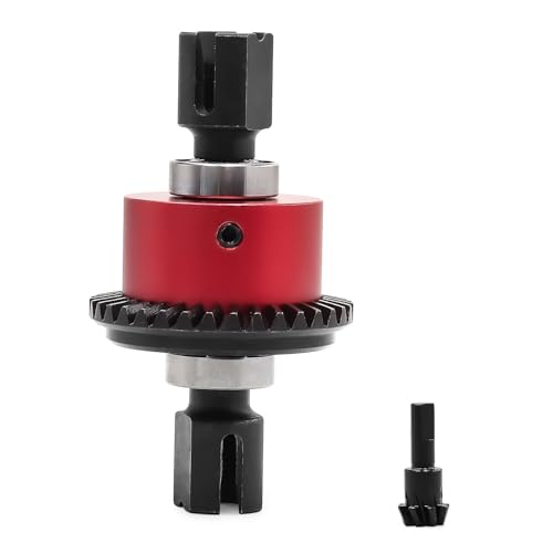 Differentialgetriebe aus Aluminium und Stahl, 35T/8T, RC, verbesserte Teile für ARRMA 1/8 KRATON V5 V6 1/7 BIGROCK Mojave EXB ARA310990 RC Auto, Rot von Caruner