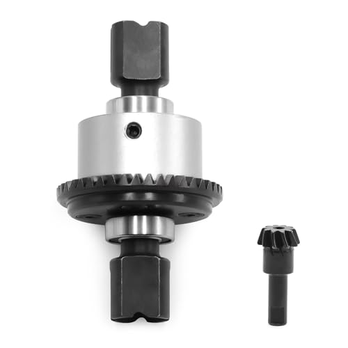 Differentialgetriebe aus Aluminium und Stahl, 43T/10T, RC, verbesserte Teile für ARRMA 1/8 KRATON V5 V6 1/7 BIGROCK Mojave EXB ARA310990 RC Car (Silber) von Caruner