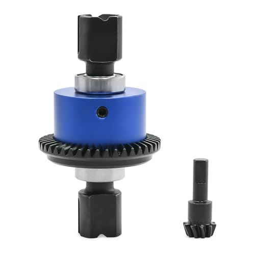 Differentialgetriebe aus Aluminium und Stahl, 43T/10T, RC, verbesserte Teile für ARRMA 1/8 KRATON V5 V6 1/7 BIGROCK Mojave EXB ARA310990 RC Car (blau) von Caruner
