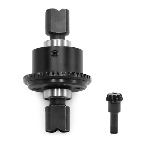 Differentialgetriebe aus Aluminium und Stahl, 43T/10T, RC verbesserte Teile für ARRMA 1/8 KRATON V5 V6 1/7 BIGROCK Mojave EXB ARA310990 RC Car (schwarz) von Caruner