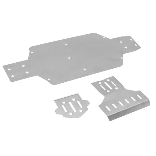 Edelstahl Chassis Protection Guard Plate RC Upgraded Parts für MJX 1/7 7303 RC Car von Caruner