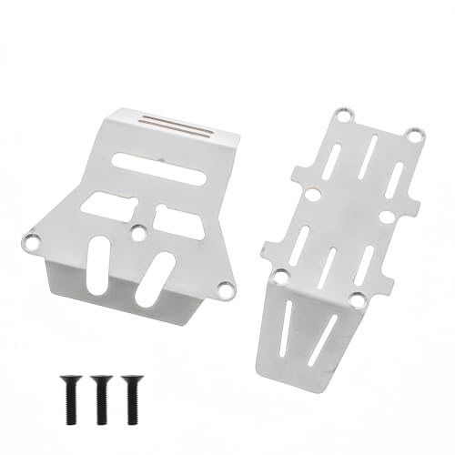 Edelstahl Front Rear Chassis Protection Guard Plate RC Upgraded Parts for Tamiya 1/10 Hornet EVO 58742 RC Car von Caruner