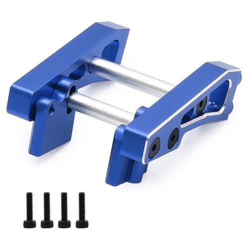 Heckflügelsitz aus Aluminium, verstellbar, für ARRMA 1/14 Typhon GROM 223S RC Auto (blau) von Caruner