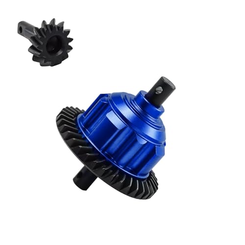 Metal 37T/13T Rear Differential Assembly RC Upgraded Parts for TRAXXAS 1/10 4WD MAXX Monster TRUCK-89076-4, 1/10 MAX W/WIDEMAXX, 1/8 6S MAXX Slash RC Car (Blue) von Caruner