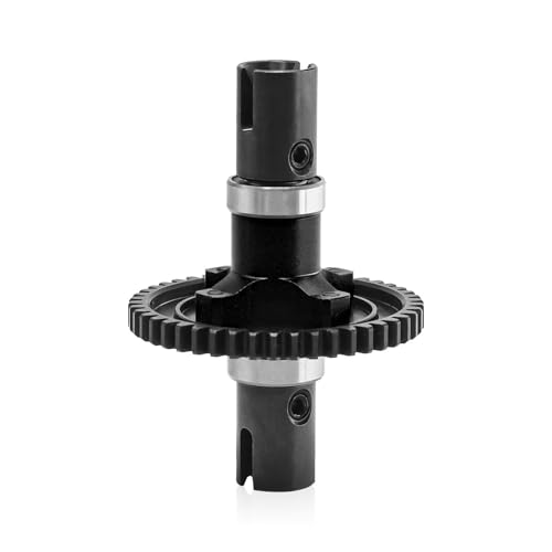 Metal 46T Straight Shaft Assembly RC Upgraded Parts for ARRMA 1/8 6S Outcast KRATON Typhon Notorious 1/7 Big Rock Infraction Limitless Mojave RC Car (Black) von Caruner