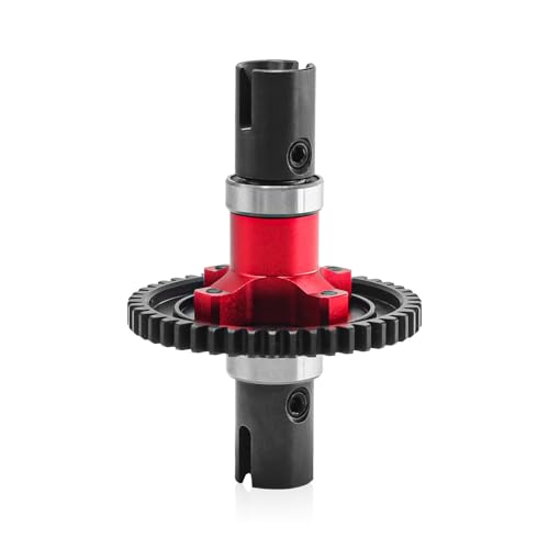 Metal 46T Straight Shaft Assembly RC Upgraded Parts for ARRMA 1/8 6S Outcast KRATON Typhon Notorious 1/7 Big Rock Infraction Limitless Mojave RC Car (Red) von Caruner