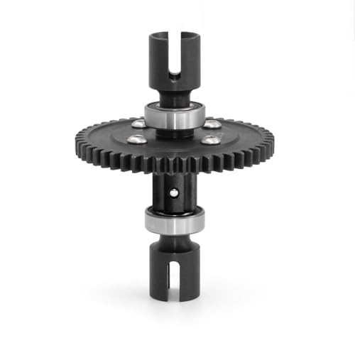 Metal 50T Straight Shaft Assembly RC Upgraded Parts for ARRMA 1/8 6S Outcast KRATON Typhon Notorious 1/7 Big Rock Infraction Limitless Mojave RC Car (Black) von Caruner