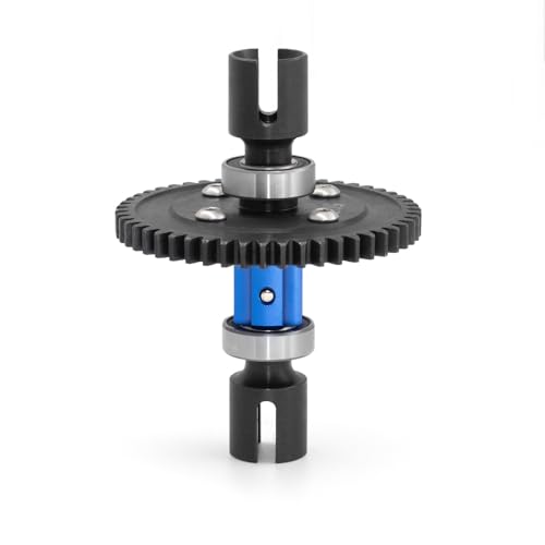 Metal 50T Straight Shaft Assembly RC Upgraded Parts for ARRMA 1/8 6S Outcast KRATON Typhon Notorious 1/7 Big Rock Infraction Limitless Mojave RC Car (Blue) von Caruner