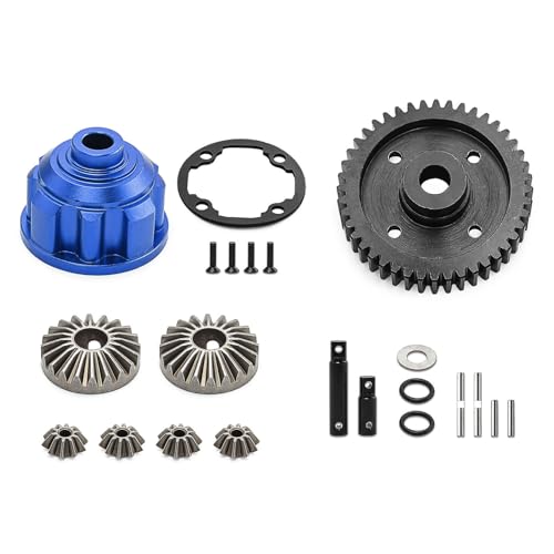 Metal Central Differential Assembly #8980 RC Upgraded Parts for TRAXXAS 1/10 4WD MAXX Monster TRUCK-89076-4, 1/10 W/WIDEMAXX, 1/8 6S MAXX SLASH-102076-4 RC Car (Blue) von Caruner