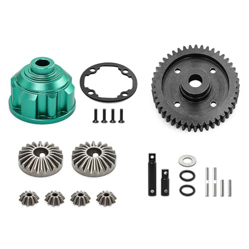 Metal Central Differential Assembly #8980 RC Upgraded Parts for TRAXXAS 1/10 4WD MAXX Monster TRUCK-89076-4, 1/10 W/WIDEMAXX, 1/8 6S MAXX SLASH-102076-4 RC Car (Grün) von Caruner