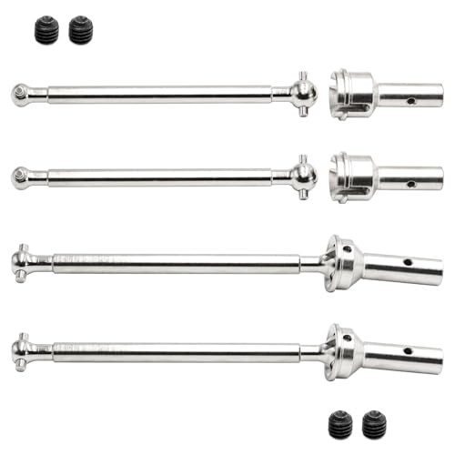 Metall Antriebswelle vorne und hinten RC Upgraded Parts für ARRMA 1/7 Infraction 6S BLX 1/7 Limitless 1/8 Typhon 6S BLX Buggy RC Auto (Silber) von Caruner