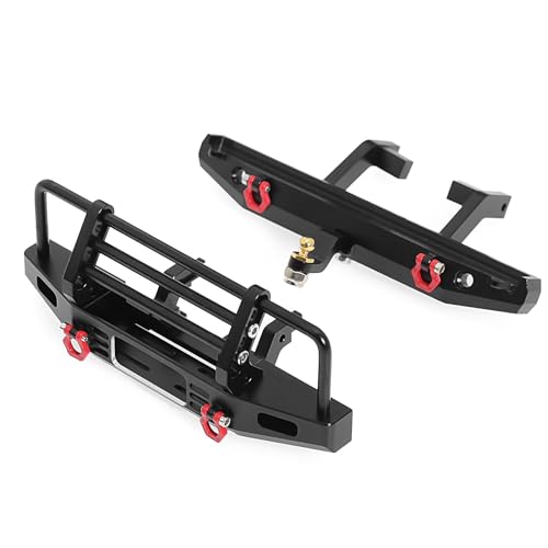 Metall-Stoßstange vorne hinten RC verbesserte Teile für TRAXXAS 1/18 TRX4M Crawler RC Kletterauto (vordere Stoßstange) von Caruner
