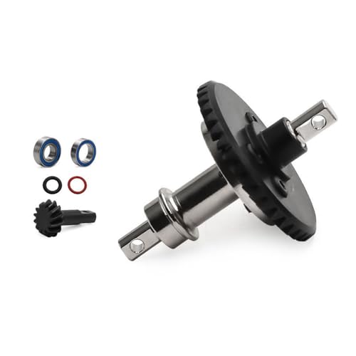 Metallgetriebe Helical Gear RC Upgraded Parts für TRAXXAS 1/10 Slash 4WD Rustler Stampede XO-01 RC Car (Vorderradgetriebe) von Caruner