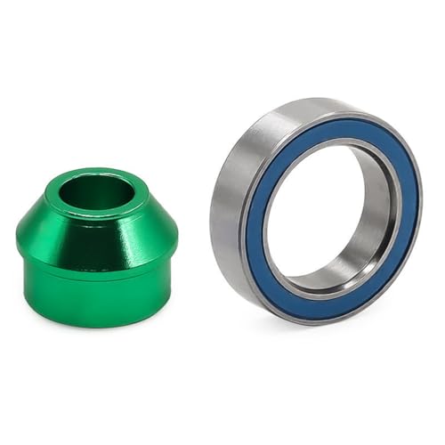 Metalllager-Adapter und 10 x 15 x 4 mm Kugellager 6893X RC verbesserte Teile für TRAXXAS Slash 4x4 RC Auto (grün) von Caruner