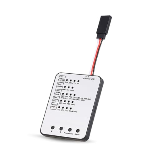 RC Modellauto LED Programmierkarte Programmierkarte Kompatibel mit Surpass Hobby 25A 35A 45A 60A 80A 120A 150A RC Car Brushless ESC RC Modellauto LED Programmierkarte Programmierkarte Kompatibel mit Surpass Hobby 25A 35A 45A 60A 80A 120A 150A RC Car Brushless ESC von Caruner