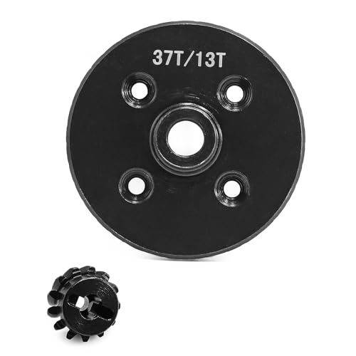 Stahl 37T/13T Hinteres Differentialgetriebe Kegelrad RC Verbesserte Teile für TRAXXAS 1/10 MAXX 1/8 MAXX Slash RC Auto von Caruner