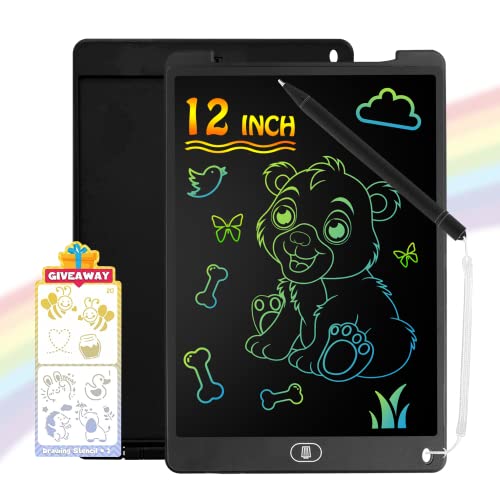 Carviki Magische 12 Zoll LCD Maltafel – Kreativität & Spaß für Kinder, Augenschutz, Langlebig & Wasserdicht Schwarz Carviki Magische 12 Zoll LCD Maltafel – Kreativität & Spaß für Kinder, Augenschutz, Langlebig & Wasserdicht Schwarz von Carviki