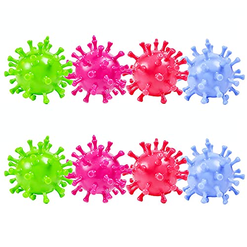 Carykon 8 Stück seltsames Spielzeug Virus Ball TPR-Dekompressions-Perlen, handgequetschte Traubenball von Carykon