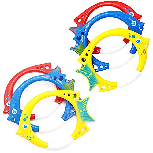 Carykon Tauchringe für Unterwasser/Schwimmbad, Spielzeug, Ringe zum Tauchen und Trainieren Carykon Tauchringe für Unterwasser/Schwimmbad, Spielzeug, Ringe zum Tauchen und Trainieren von Carykon