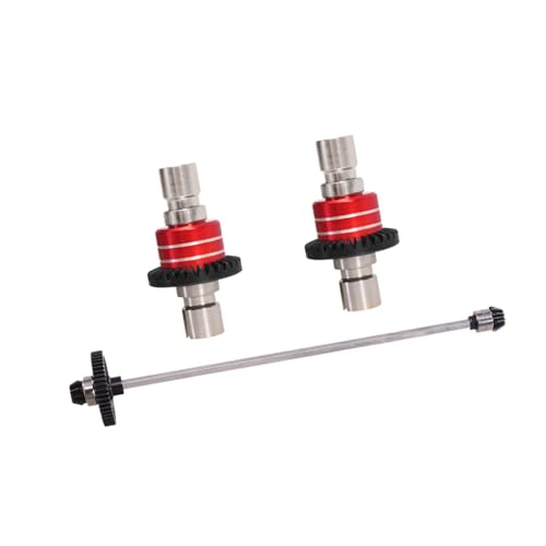 Hauptantriebswellen-Montage Differentialgetriebe-Set für 1/14 Maßstab 14301 14302 14303 RC Auto Metall Ersatzteile - Rot von CasaNexa