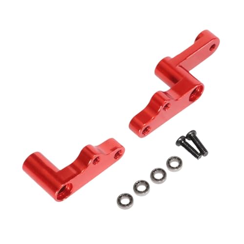 RC Car Steering Assy Kit Steering Group Parts 1/12 Lightweight Modification Versatile Upgrade Part Steering Mount for 124008, Red RC Car Steering Assy Kit Steering Group Parts 1/12 Lightweight Modification Versatile Upgrade Part Steering Mount for 124008, Red von CasaNexa