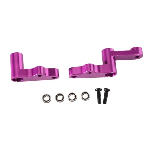 RC Car Steering Assy Kit Steering Group Parts 1/12 Lightweight Modification Versatile Upgrade Part Steering Mount for 124008- Purple RC Car Steering Assy Kit Steering Group Parts 1/12 Lightweight Modification Versatile Upgrade Part Steering Mount for 124008- Purple von CasaNexa