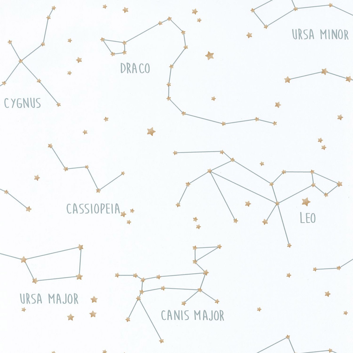 Caselio Tapete Our Planet Sternbilder Weiß von Casadeco