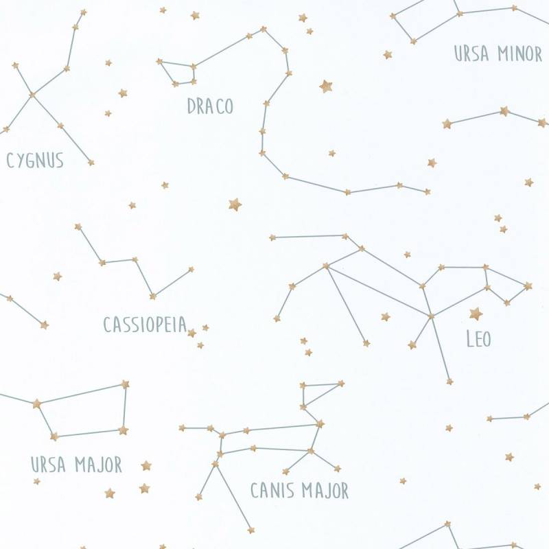 Caselio Tapete Our Planet Sternbilder Weiß von Casadeco