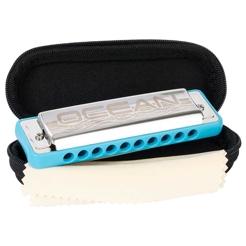 Cascha Ocean Rock Blues Harmonica Bb (blue) Richter-Mundharmonika von Cascha