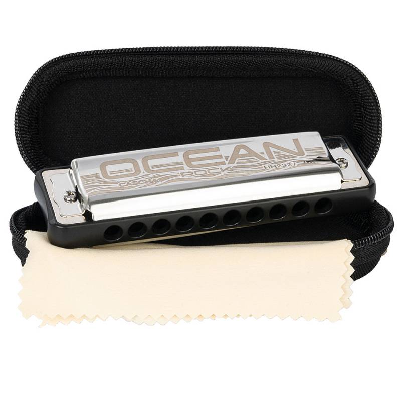 Cascha Ocean Rock Blues Harmonica E (black) Richter-Mundharmonika von Cascha