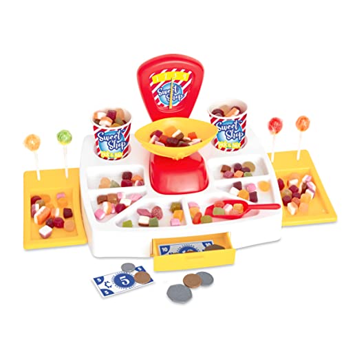 Casdon 51950 Pick & Mix Süßigkeitenladen | Spielwarenladen für Kinder ab 3 Jahren | inkl. funktionierender Waage, New Colourway von Casdon